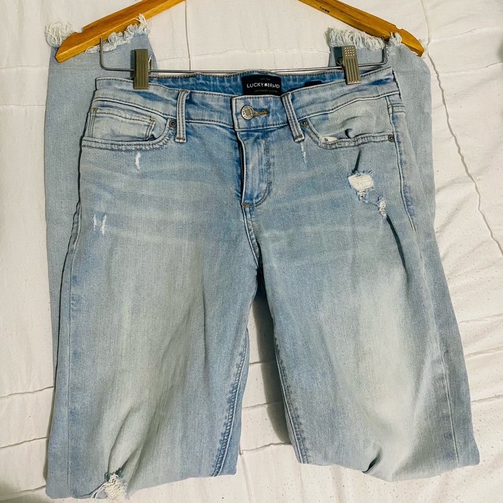 Lucky Brand Distressed Skinny Jeans Size 4